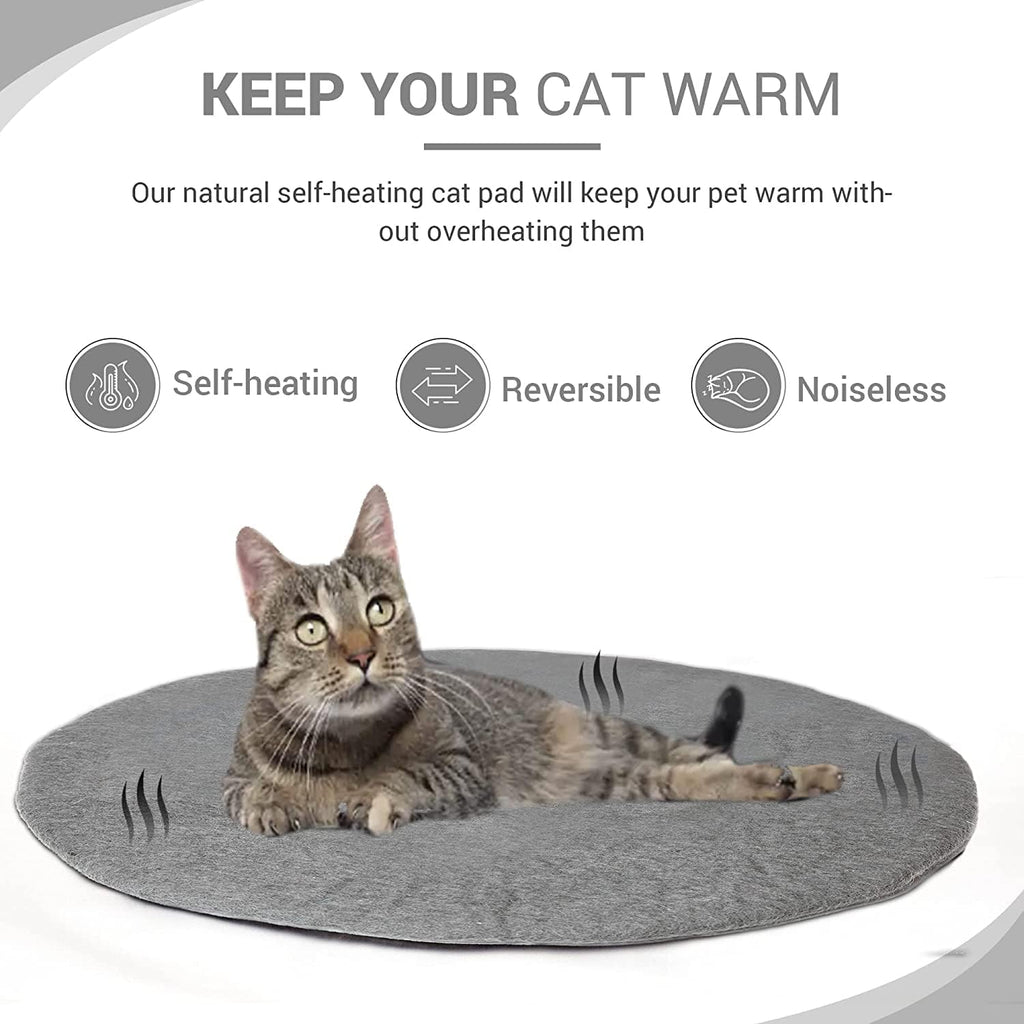 Cat Bed Mat Natural Merino Wool Cozy Large Carpet Pad for Pet Cats Kitty Small Dog House Warm Organic Sheep Wool