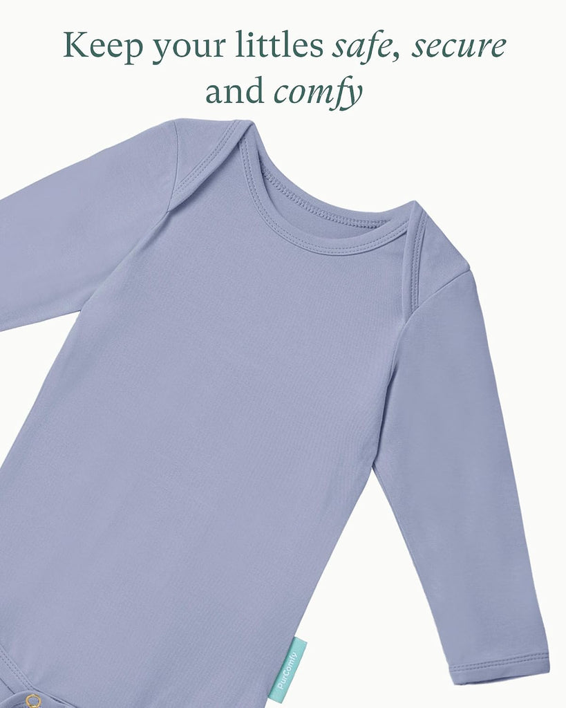Supersoft Bamboo Viscose Long Sleeve Baby Bodysuits, Unisex Baby
