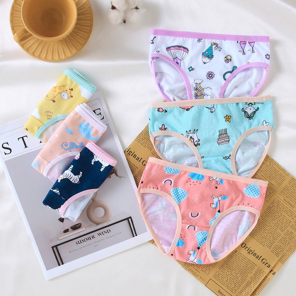 Toddler Girls Cute Underwear Kids Cotton Briefs