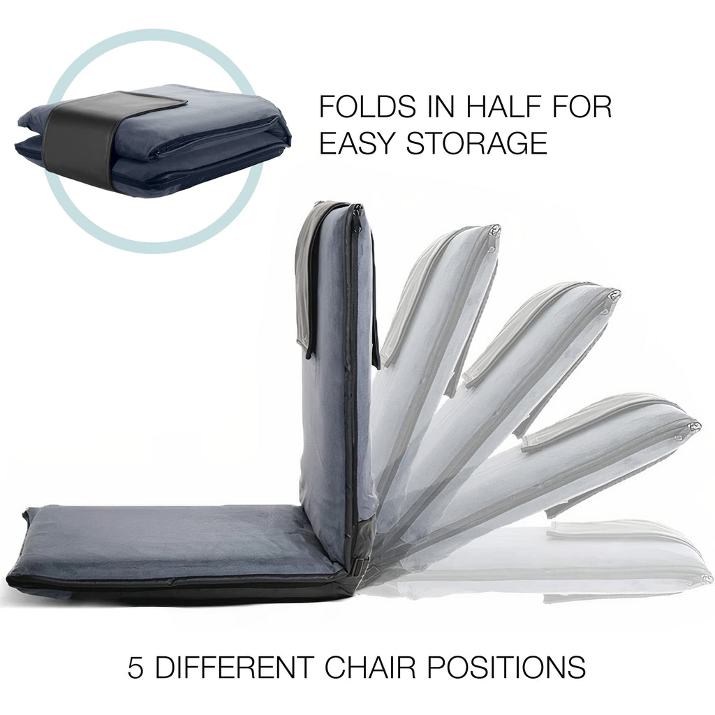 Floor Chair Padded w/Back Support - Japanese Chair Meditation Cushion
