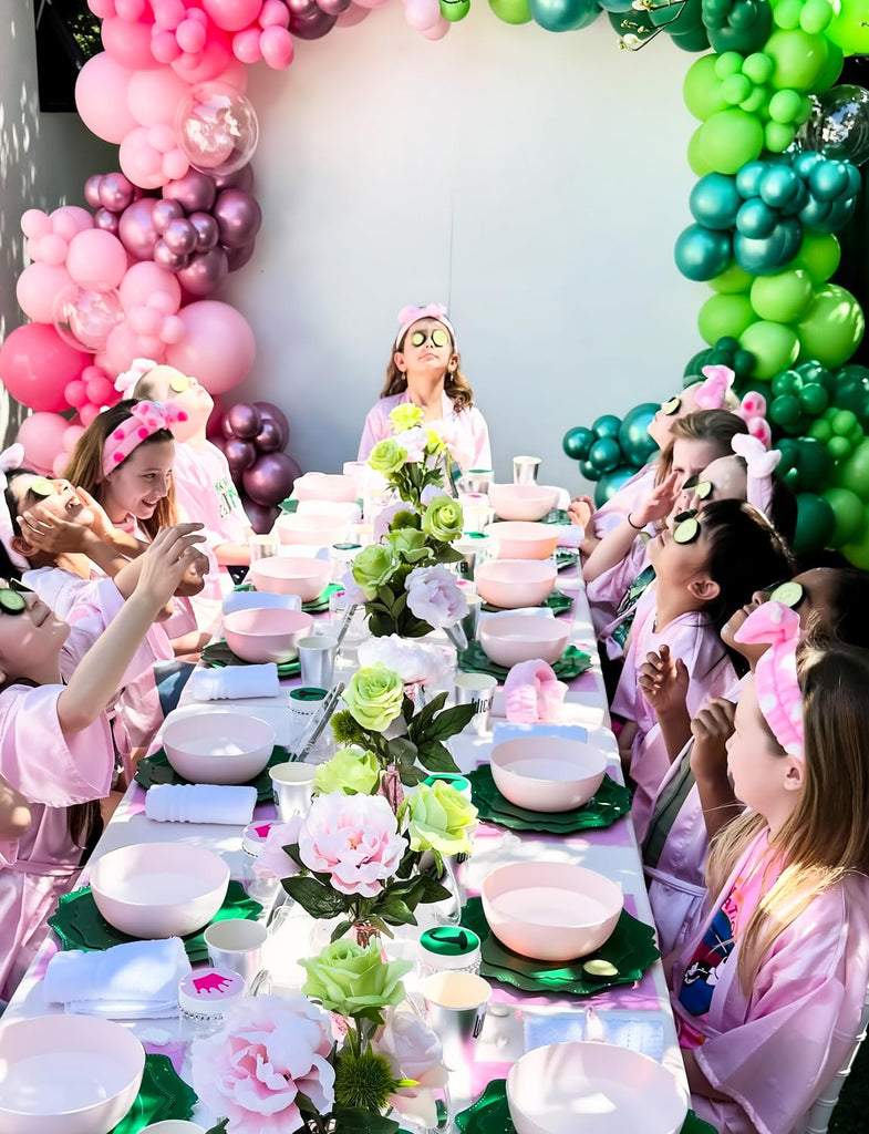 Pink and Green Balloon Garland Arch Kit, Witch Themed Party Decor