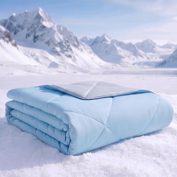 Cooling Comforter Queen Size - Cooling Blankets for Hot Sleepers | Lightweight Comforter for Night Sweats
