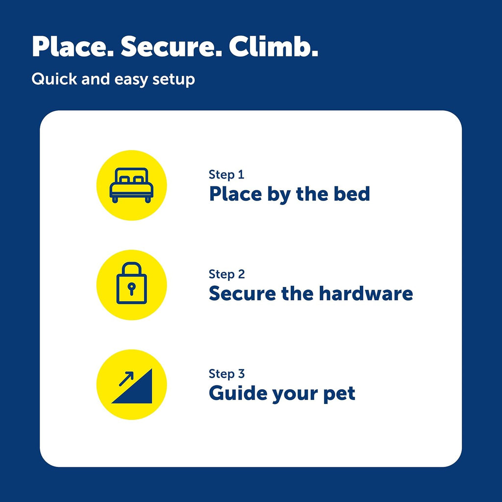 Wooden Pet Bed Ramp, White