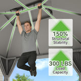 Outdoor Gazebo for Patio 10x12, Metal Frame Canopy with Doub - Image 5