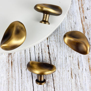 Brushed Bronze Cabinet Knob Kitchen Drawer Pull Knobs Zinc Hardware Handle