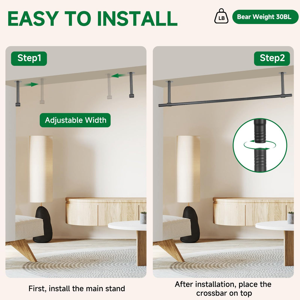 2 pcs Hanging Planters Rod - Plant Hanger Indoor for Window Ceiling, Hanging Plant Shelf for Wall Planter House