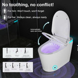 Smart Toilet with Bidet Built in, Auto Open Close & Auto Flush