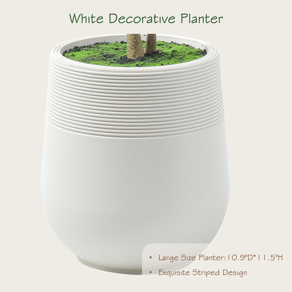 6ft Minimalist Artificial Citrus Tree with Large Exquisite Planter, 72in Faux Citrus Tree with Realistic Leaves, Faux