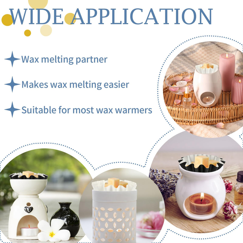 100 Pcs Wax Melt Liners Leakproof Reusable Universal for Warmers