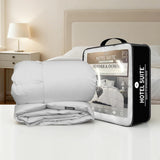 Luxurious Feather and Down Comforter Duvet Insert Twin, 100% Cotton Cover, Hotel Collection Quilts, 