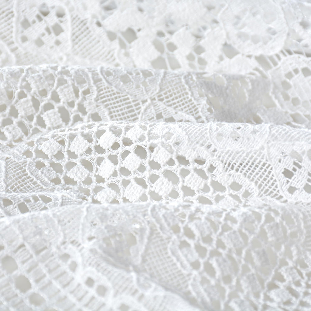 Crochet Boho Lace Sheer Curtains 2 Panels Macrame Farmhouse Vintage Bohemian Window Drapes 59 x 84 Inches Living Room