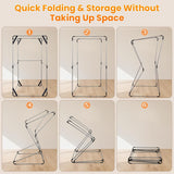Portable Sauna for Home, Upgraded Personal Steam Sauna Box with 3L 1300W Steamer, Folding Chair