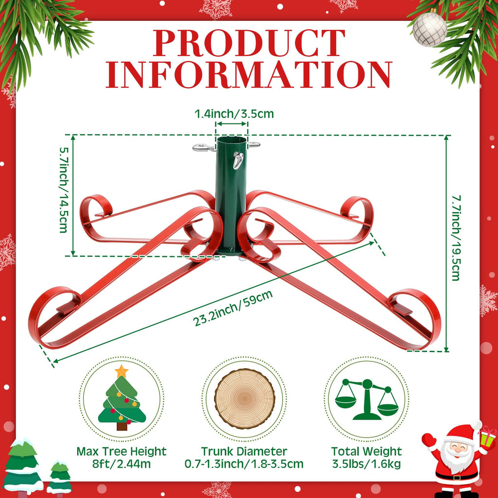 Christmas Tree Stand for Artificial Fake Tree 4 to 8 FT, Mix