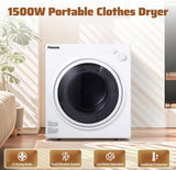 Portable Dryer for Clothes 1500W, 110V Laundry Dryer with Stainless Steel Tub, 4 Drying Mode, Portable Dryers for