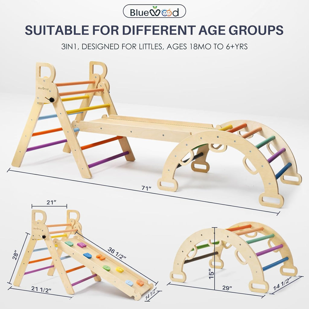 Triangle Set, Foldable Toddler Climbing Toys