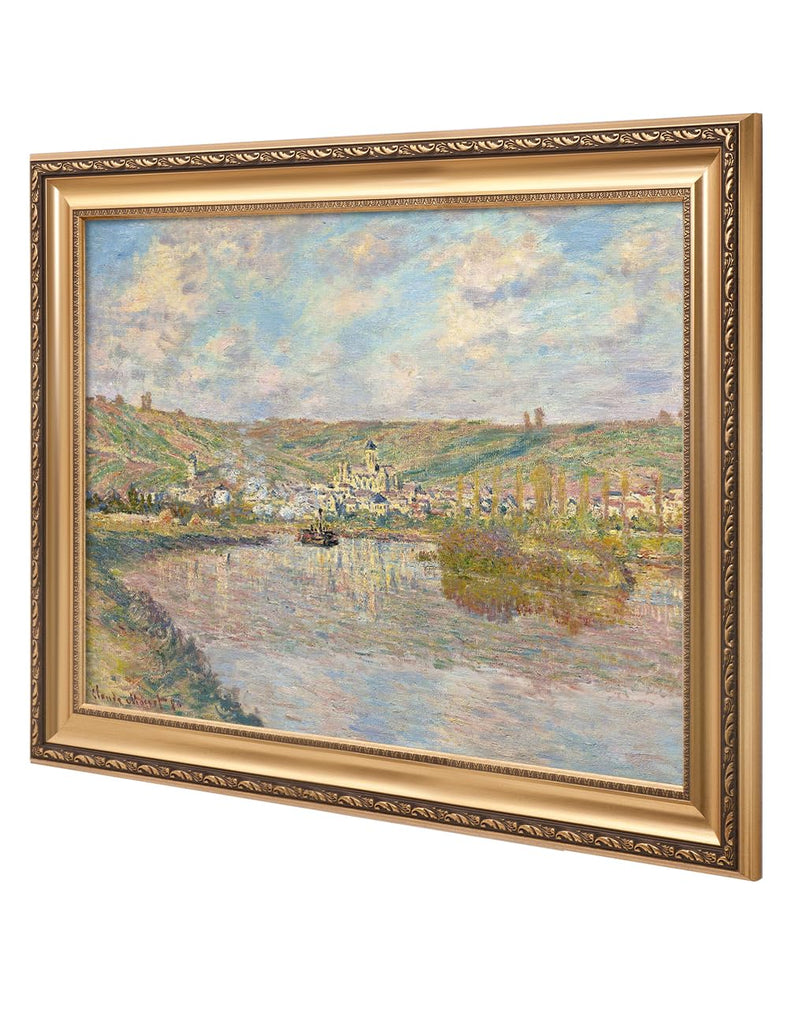 Claude Monet Wall Art Framed, Late Afternoon 1880, Image Size 30x24 in