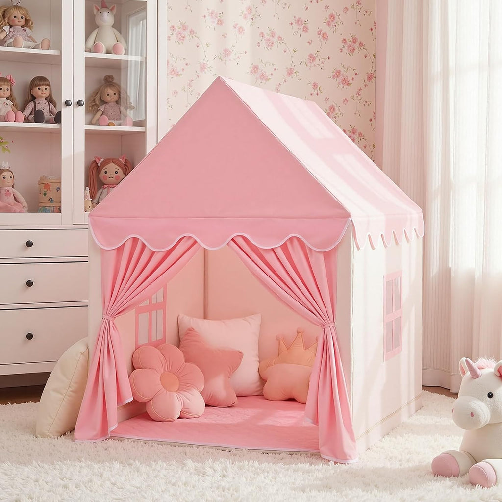 Kids Play Tent Girl Fairy Playhouse Indoor Castle Pink