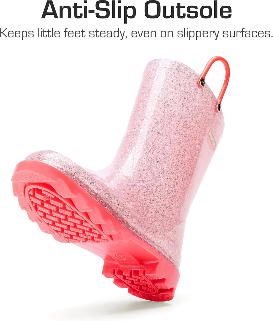 Kids Glitter Rain Boots