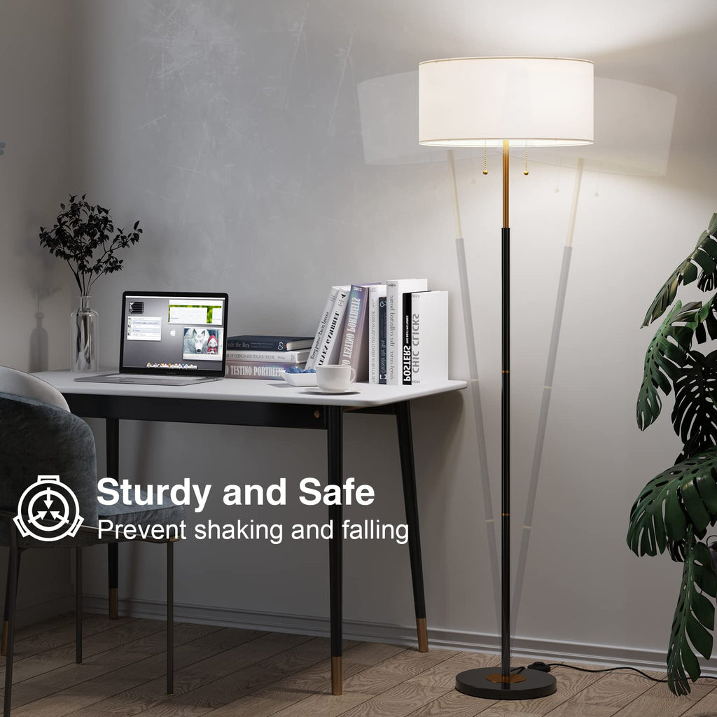 3 Color Temperature Mid Century Floor Lamp