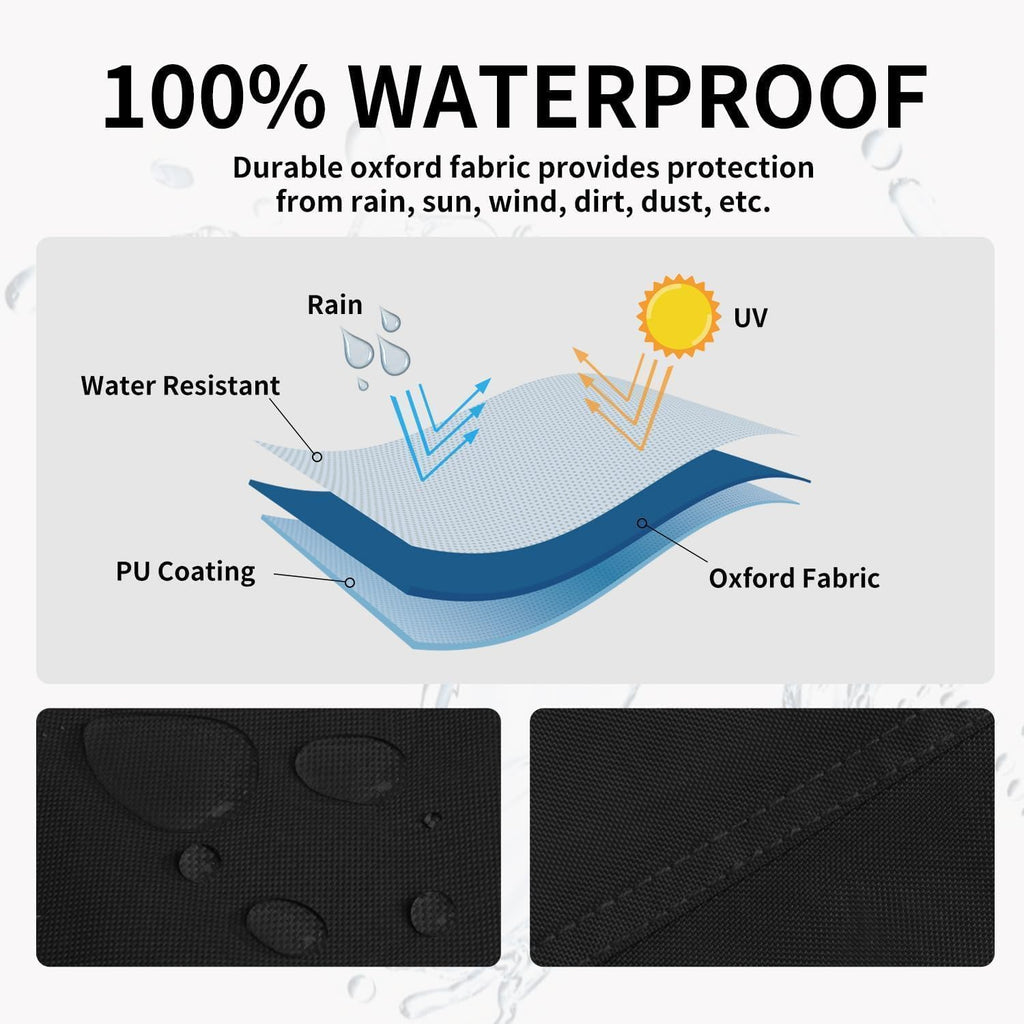 Outdoor 34 Heater Top Cover with Zipper Oxford for Standing Heat