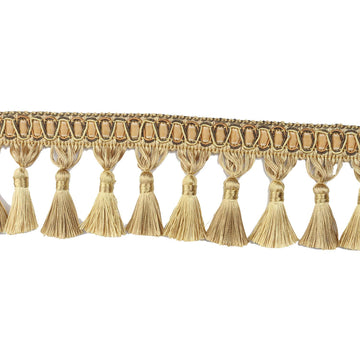 Handmade Tassel Fringe Trim Hand Knitting-Gold - 6.5 Yard