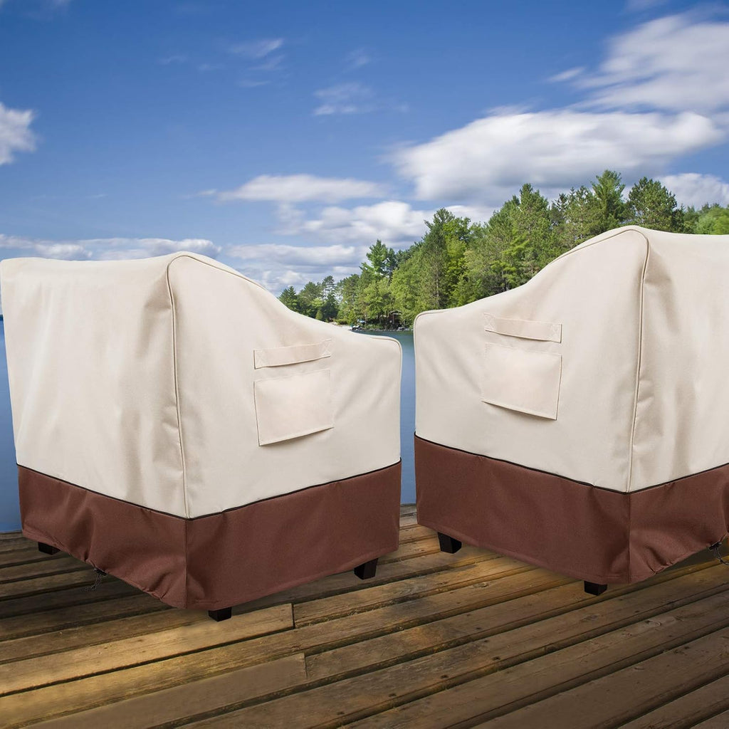 Patio Furniture Chair Cover Waterproof,32"W x 37"D x 36"H, 2Pack | Outdoor Furniture Covers,Heavy Duty, 600D Oxford