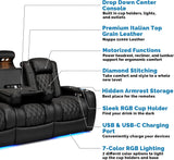 Home Theater Seating Tuscany 2025 3-Seat Power Recliner with Center Console