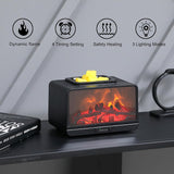 Dynamics Flame Fireplace Electric Wax Melt Warmer PTC Heating Plate Monochromatic Wax Burner Fragrance Wax Warmer for Home Office Gifts & Decor(Black) A132-B0BZSLRCXK