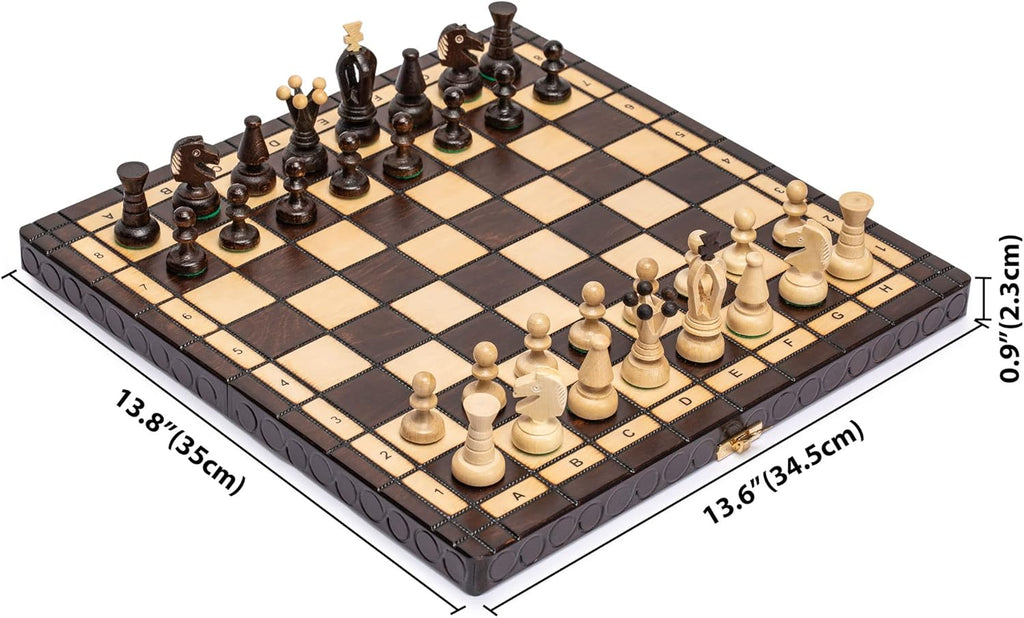 King's Classic Chess Set, 13.8