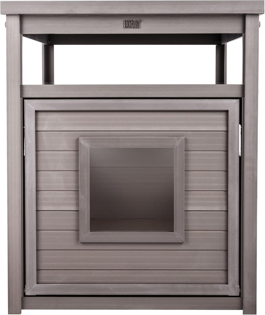 Litter Box Enclosure, Jumbo, Grey