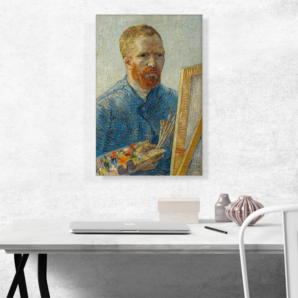 Vincent van Gogh Self-Portrait as a Painter 1888 Canvas Art Print Stretched Framed Painting Picture Poster Giclee