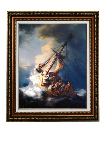 Christ in a Storm on the Sea of Galilee By the Dutch Golden Age painter Rembrandt van Rijn Oil Painting Reproduction