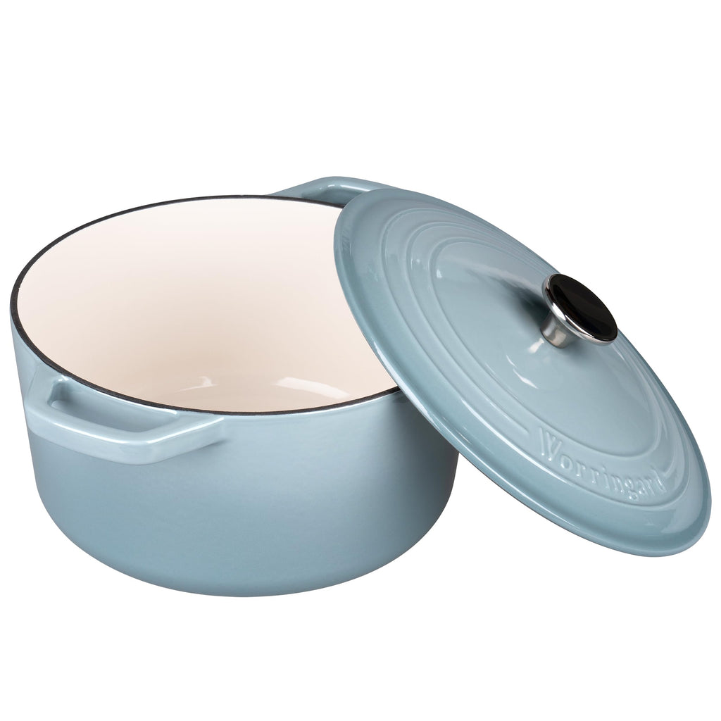Enameled Cast Iron Dutch Oven Pot with Lid, for Bread Baking, Round Bread Oven- include Sourdough Bread Baking