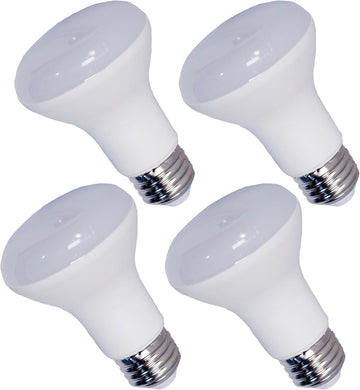 Br20 Smooth LED Light Bulb Warm White,8W (60W Equiv), 3000k,850lm, Dimmable,E26 Based,UL- Listed