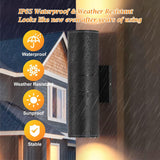 Outdoor Wall Lights 2 Packs, Integrated LED Cylinder Up Down 12W 2700K Modern Aluminum Light