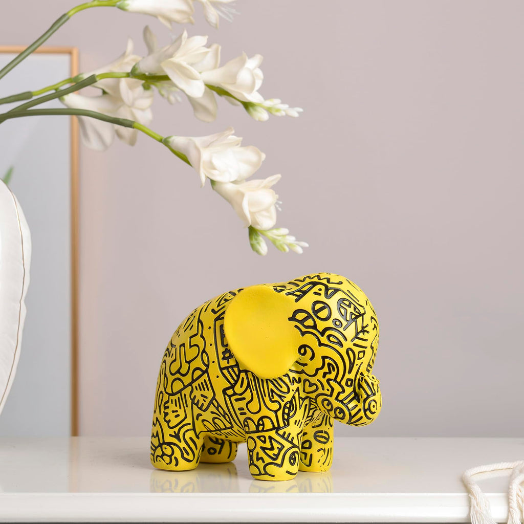 Small Elephant Statue, Elephant Gifts for Women, Good Luck Elephant Decor
