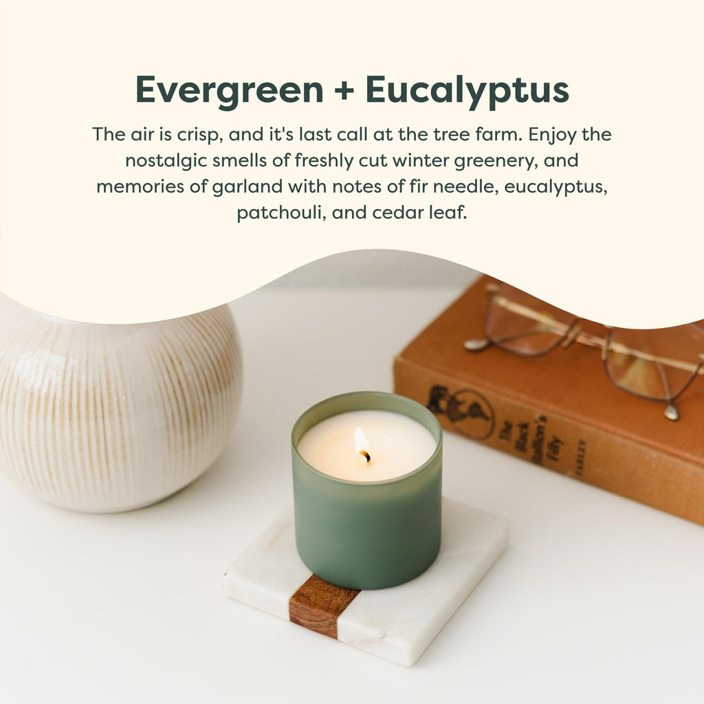 Dignity Series Evergreen & Eucalyptus Bourbon Scented Candle
