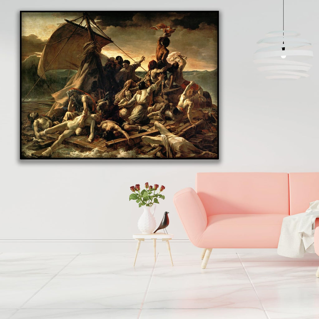 The Raft of Medusa Poster - Theodore Gericault Art Print - Modern Canvas Wall Art - Realism Renaissance Artwork Cool