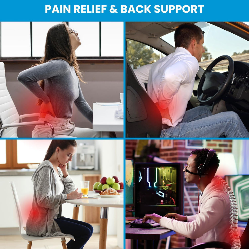 Lumbar Support Pillow Chair,Mothers Day Gifts for Mom, Back Support Pillow for Car, Office Supplies, Chair Cushions