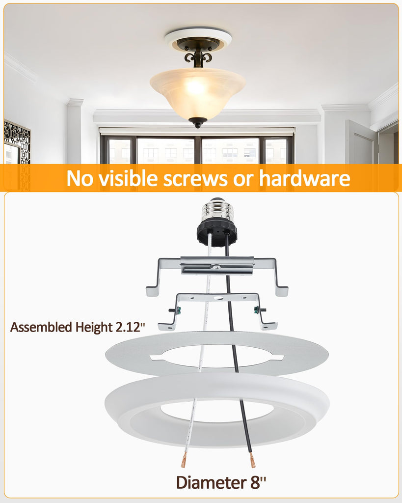 Recessed Can Light Conversion Kit for 5" and 6" Ceiling