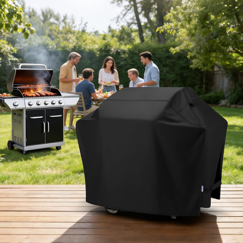 Gas Grill Cover 60 Inch, Outdoor Heavy Duty Waterproof Barbecue Gas Cover, UV and Fade Resistant, All Weather