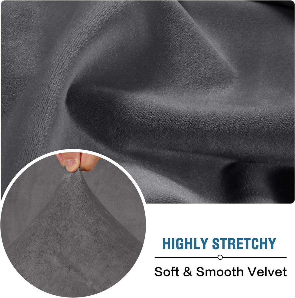 Velvet Stretch Couch Cushion Cover Plush Cushion Slipcover for Chair Loveseat Sofa Cushion Furniture Protector Seat