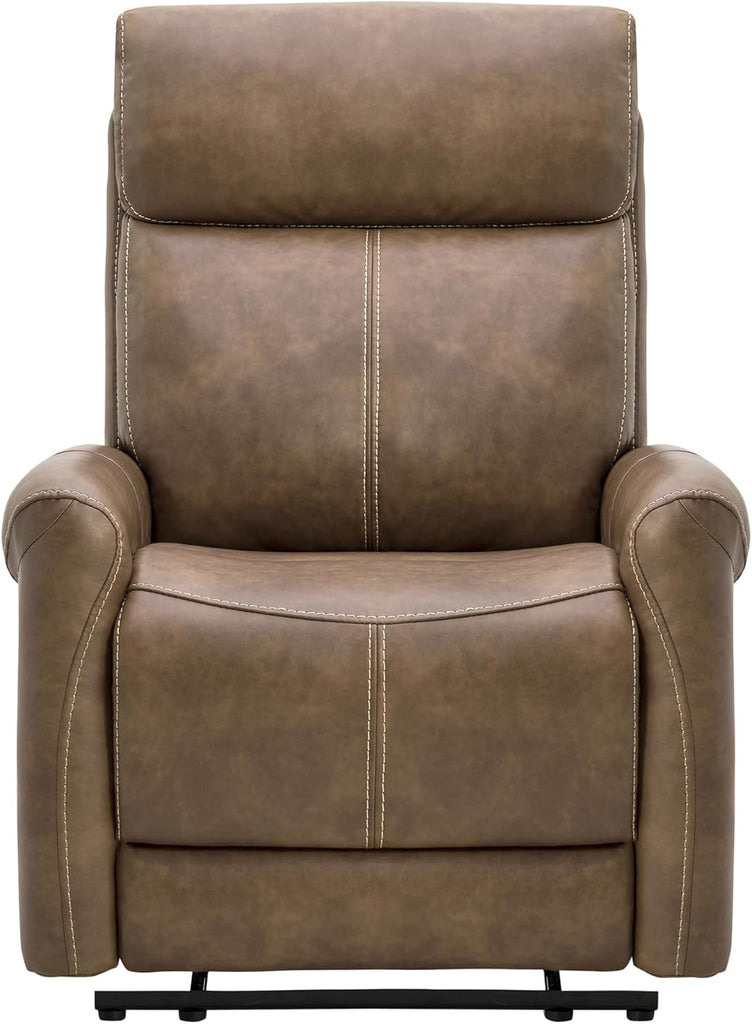 Leather Recliner Chair for Adults Wall Hugger RV Recliner with USB Charging Ports Electric Power Reclining Sofa for