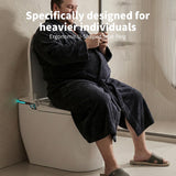 Smart One-Piece Toilet with Built-In Bidet and Tank, ADA Comfort Height, Wide Heated Seat, Powerful Flush, Auto Open and Close Lid, Warm Water, Air Dryer, Night Light