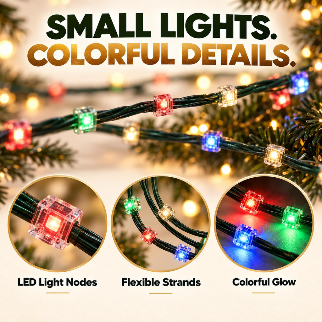 Smart Christmas Tree Lights, 400 LED App Control with Music Sync & Timer