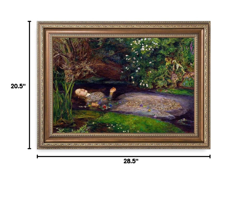 Ophelia Gold Framed Wall Art, 29x21