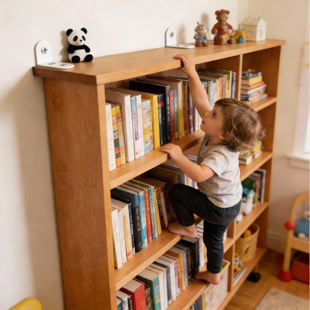 Dresser Anchors to Wall | Anti Tip Furniture Wall Anchor Kit for Baby Proofing 2 Installation Methods Safety Straps
