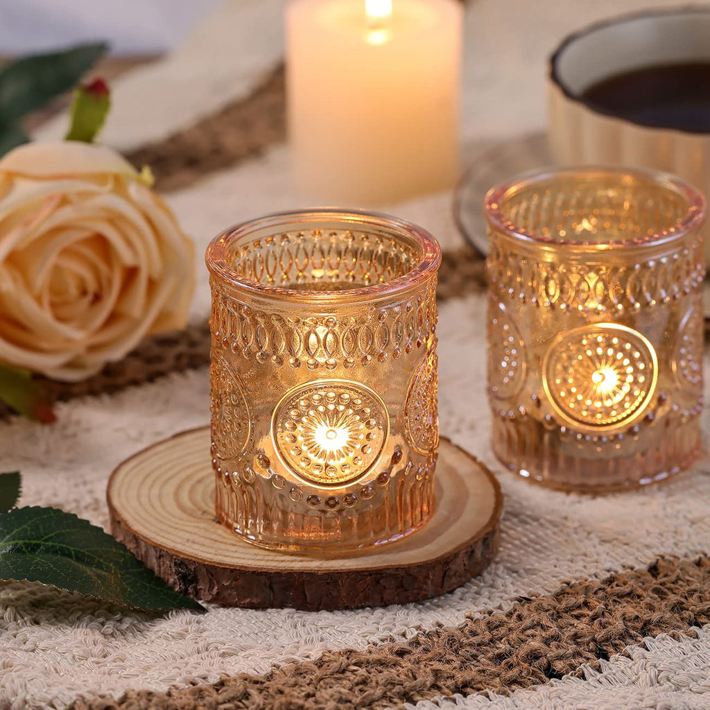 Votive Candle Holders Set of 36- Glass Candle Holders Bulk
