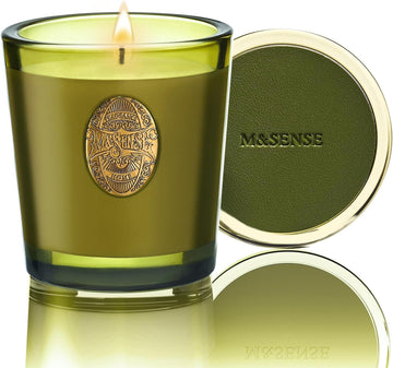 Natural Strong Soy Candle | Sandalwood Jasmine & Green | 9.2 oz, 50H Burn Time | Luxury Candle for Relaxation - Set of 92