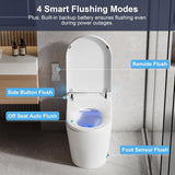Pre-Sale Smart Toilet with Bidet Built in, Elongated Toilet with Heated Seat, Dryer, Auto-Lift Lid, Soft Close